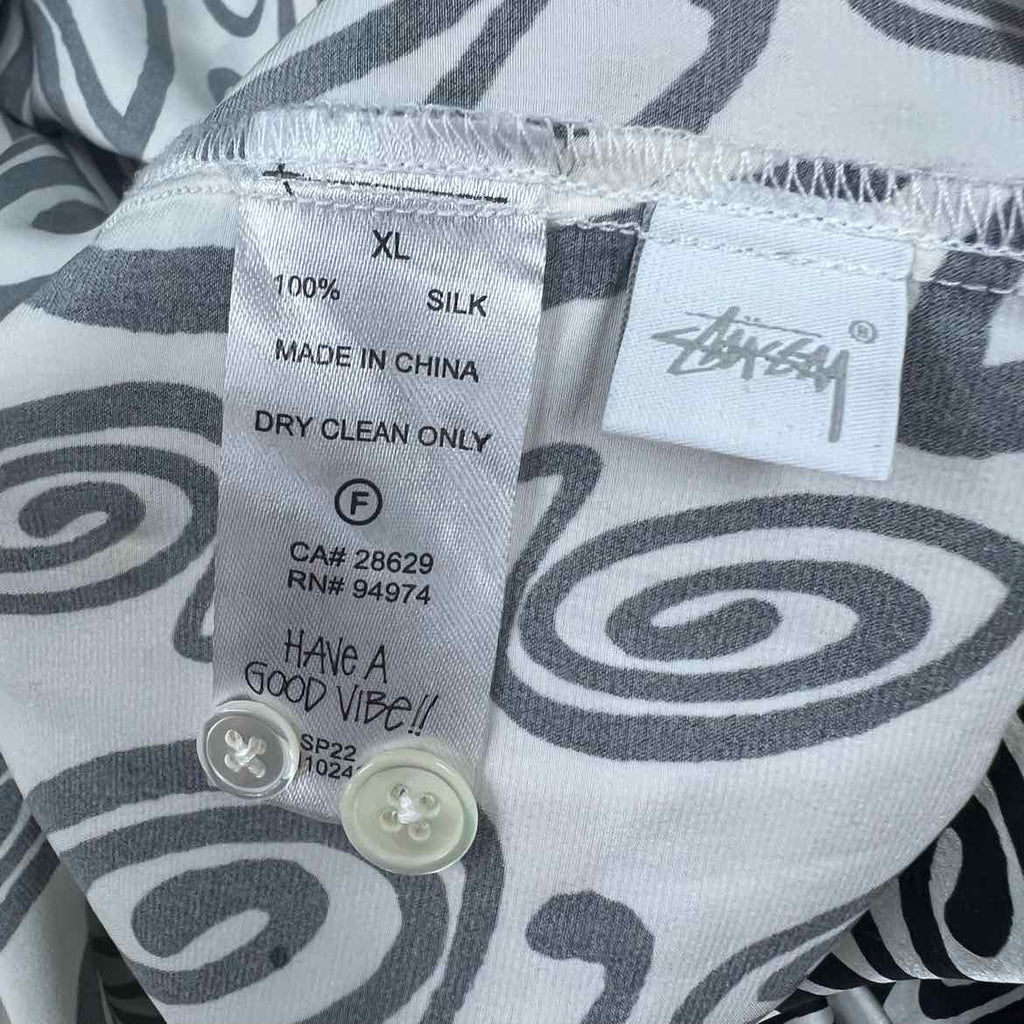 Stussy Button Up "SWIRL" - Size XL (6449-22)