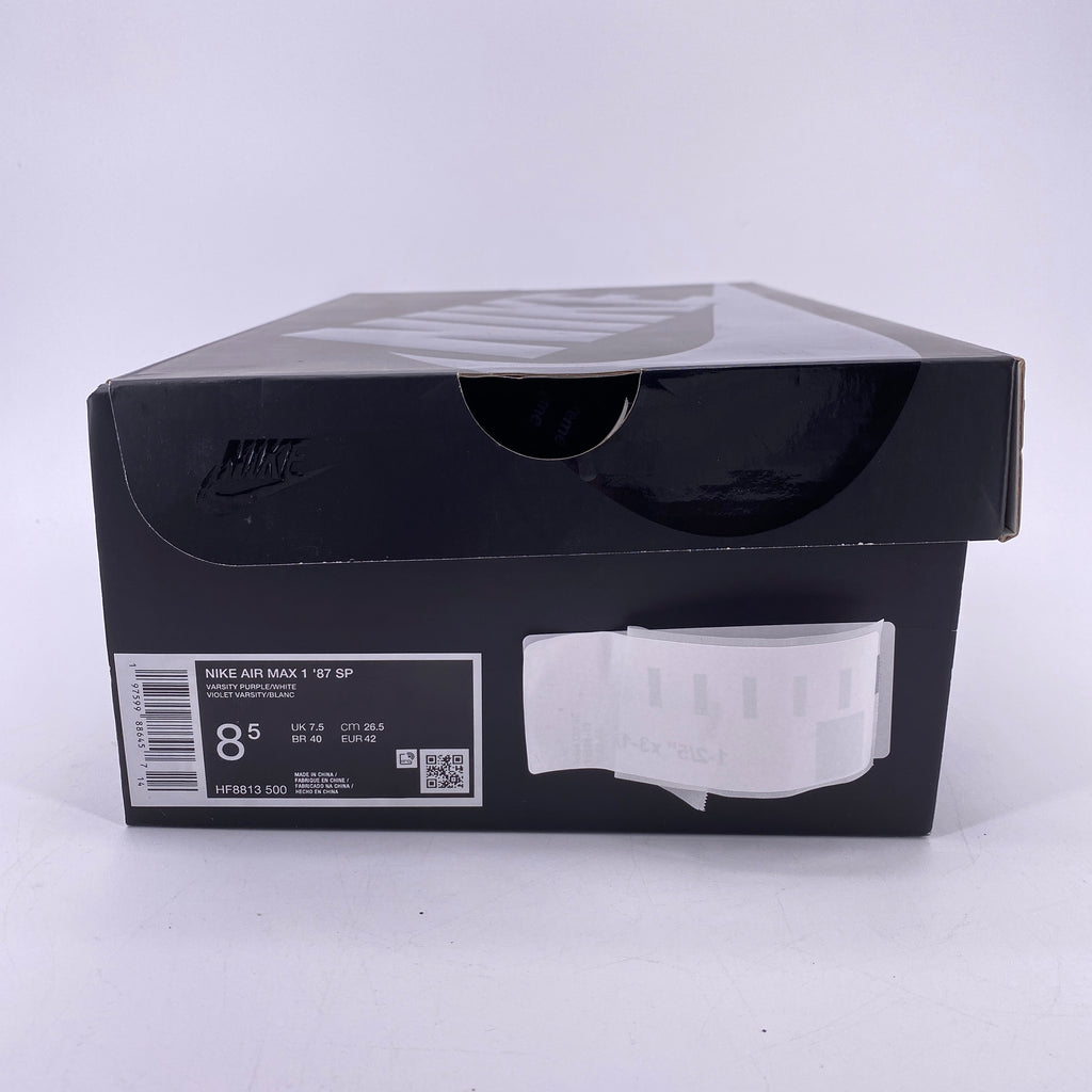 Nike Air Max 1 "Supreme Varsity Purple" 2025 New Size 8.5