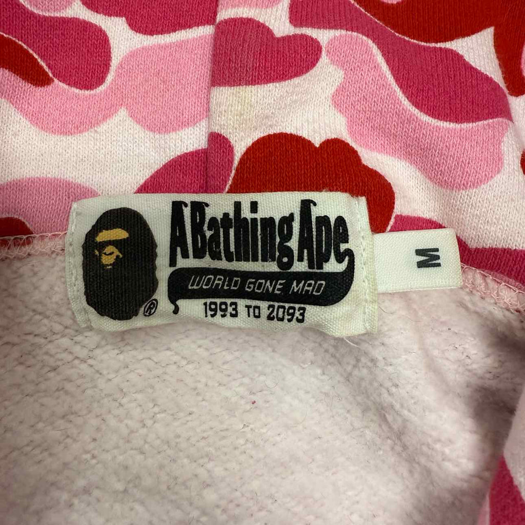 Bape Hoodie "ABC CAMO" Pink Used Size M