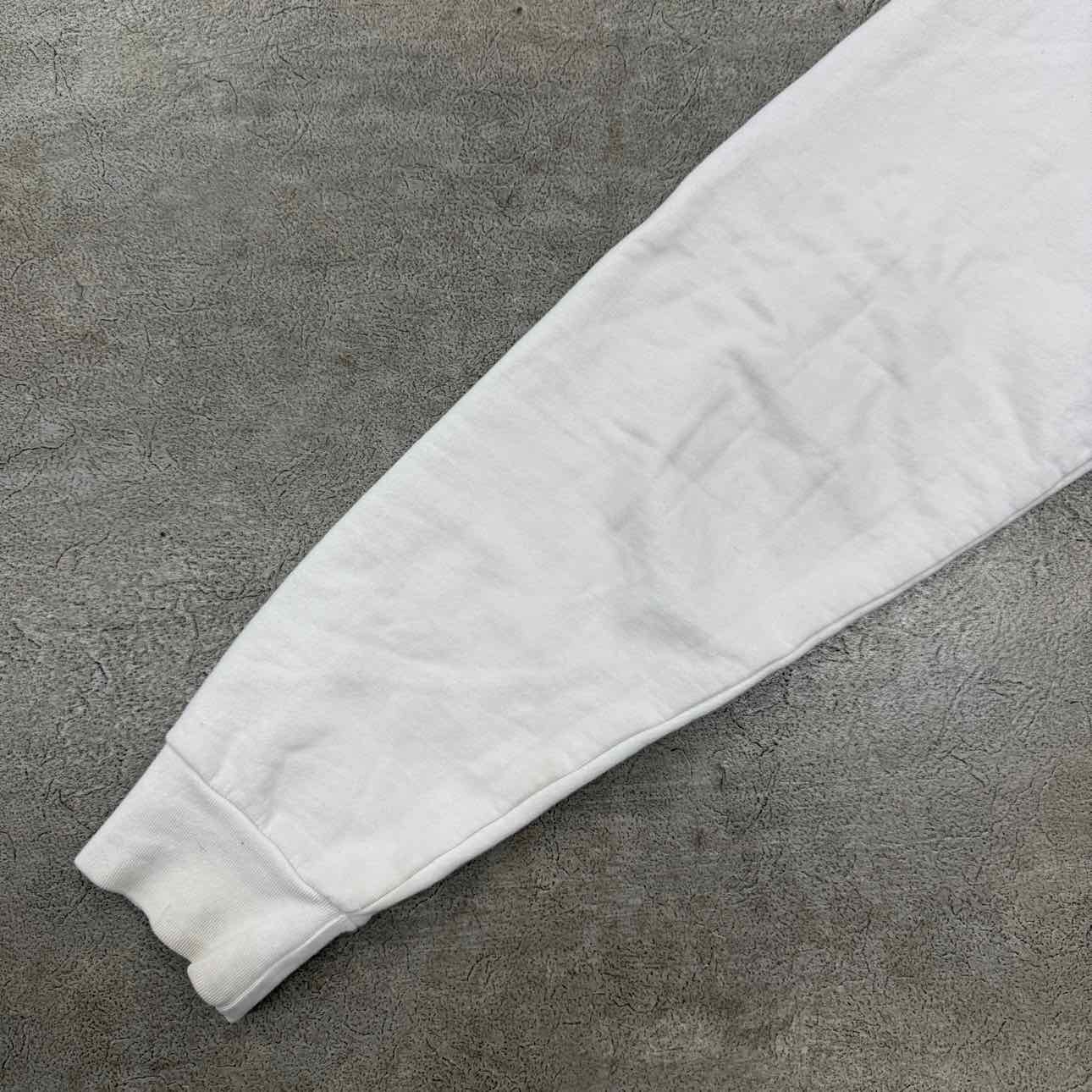 Chrome Hearts Zip Up &quot;SCROLL LOGO&quot; White Used Size XL