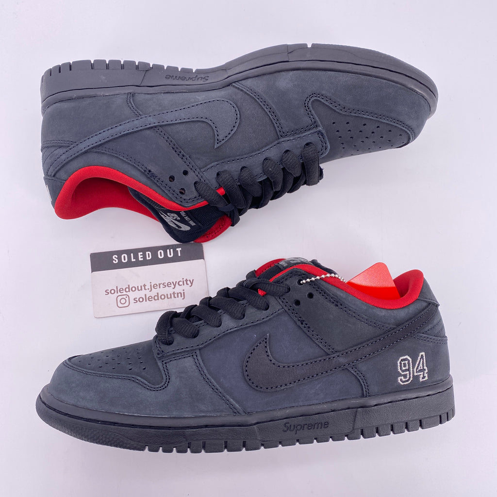 Nike SB Dunk Low "Supreme 94 Black" 2025 New Size 8