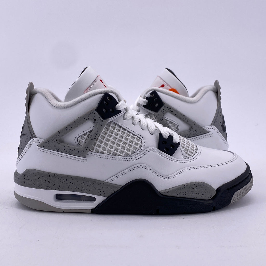 Air Jordan (GS) 4 Retro "White Cement" 2025 New Size 5Y