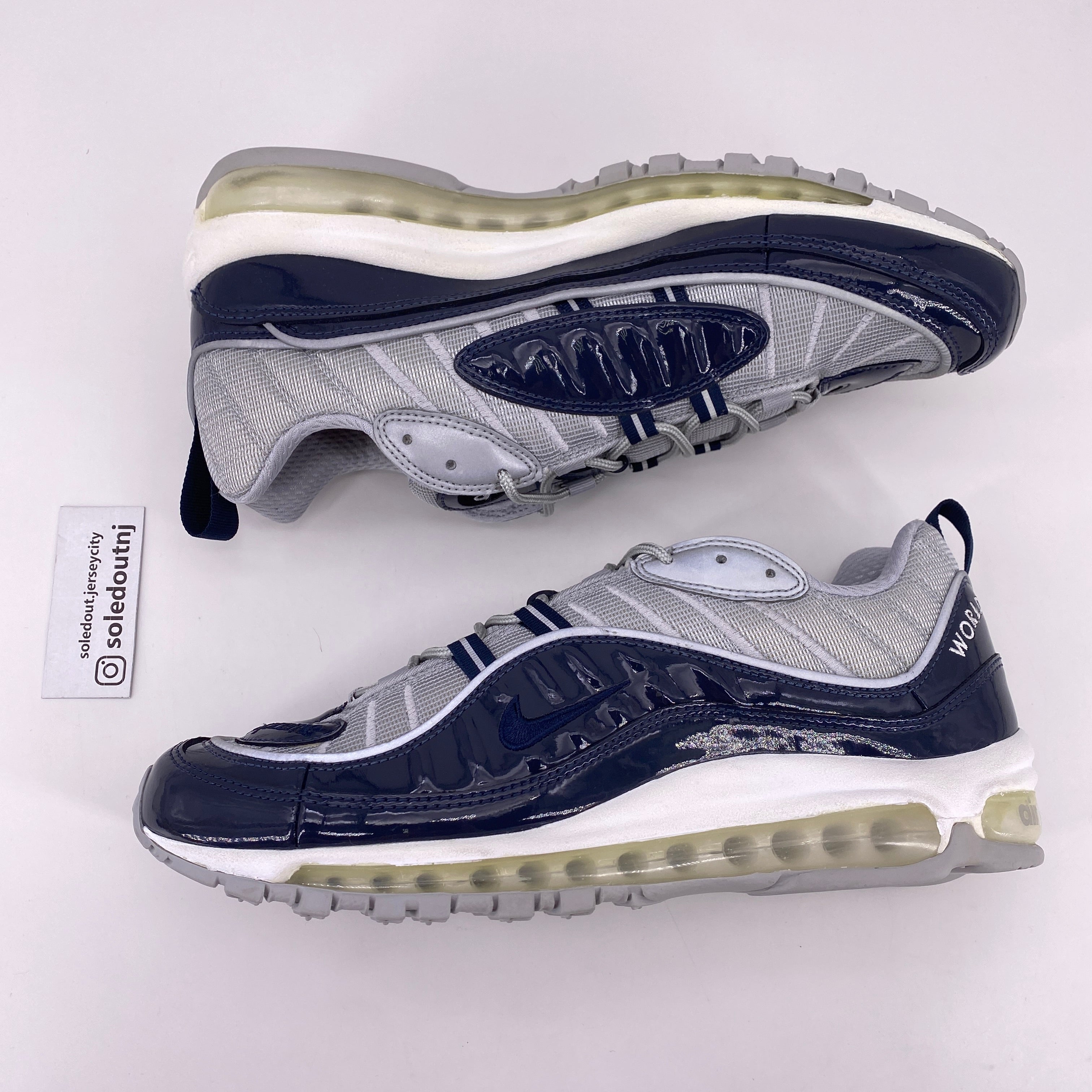 Nike Air Max 98 &quot;Supreme Obsidian&quot; 2016 New Size 10