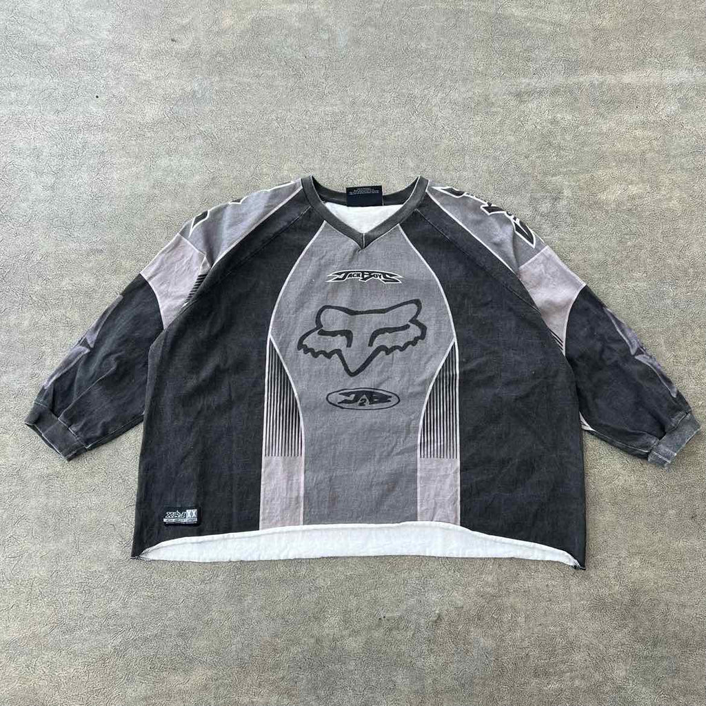Travis Scott Jersey "JACKBOYS 2 FOX RACING" Black Used Size 2XL