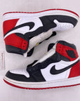 Air Jordan (W) 1 Retro High OG "Satin Black Toe" 2019 Used Size 9.5W