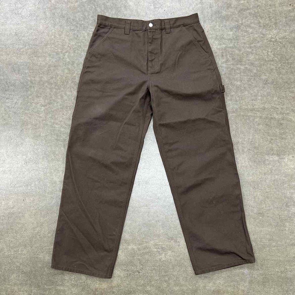 Stussy Pants "WORKGEAR" Brown Used Size 34 Stussy