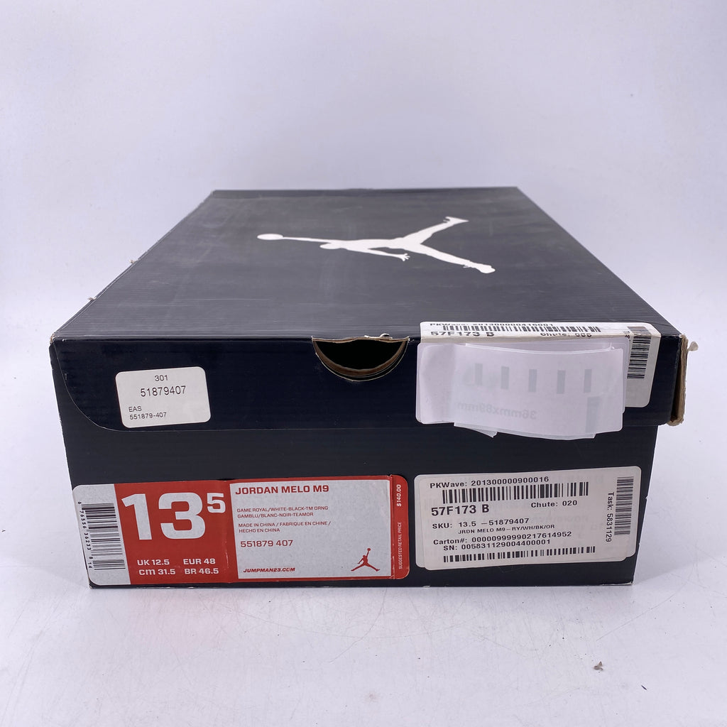 Air Jordan Melo M9 "Knicks Away" 2012 Used Size 13.5