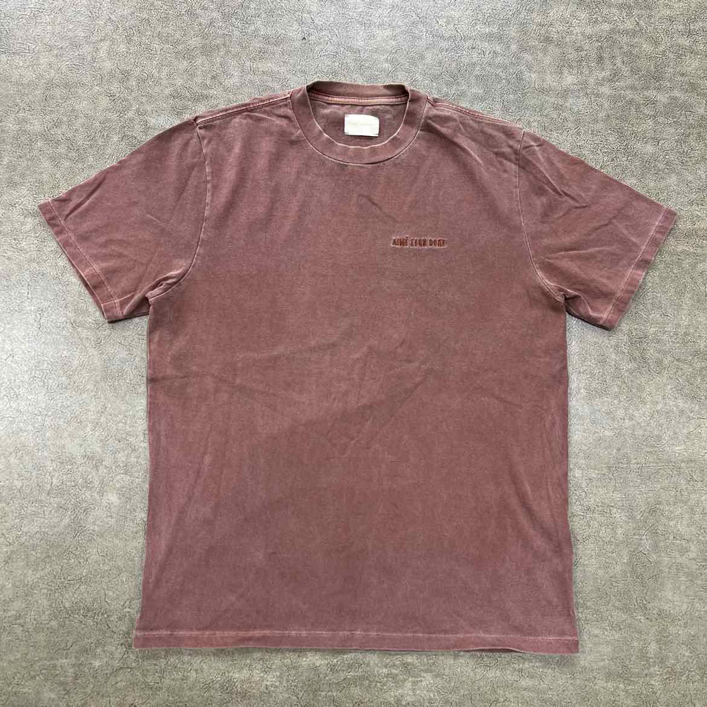 Aime Leon Dore T-Shirt "SCRIPT" Brown Used Size L