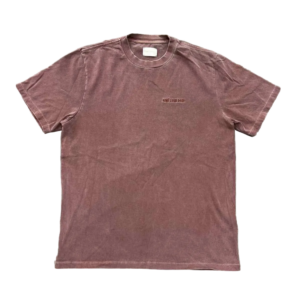 Aime Leon Dore T-Shirt "SCRIPT" Brown Used Size L