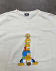 Kith T-Shirt "SIMPSONS FAMILY STACK" Cream New Size XL