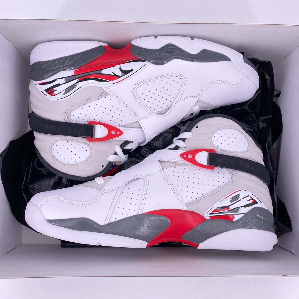 Air Jordan 8 Retro "White True Red" 2025 New Size 9