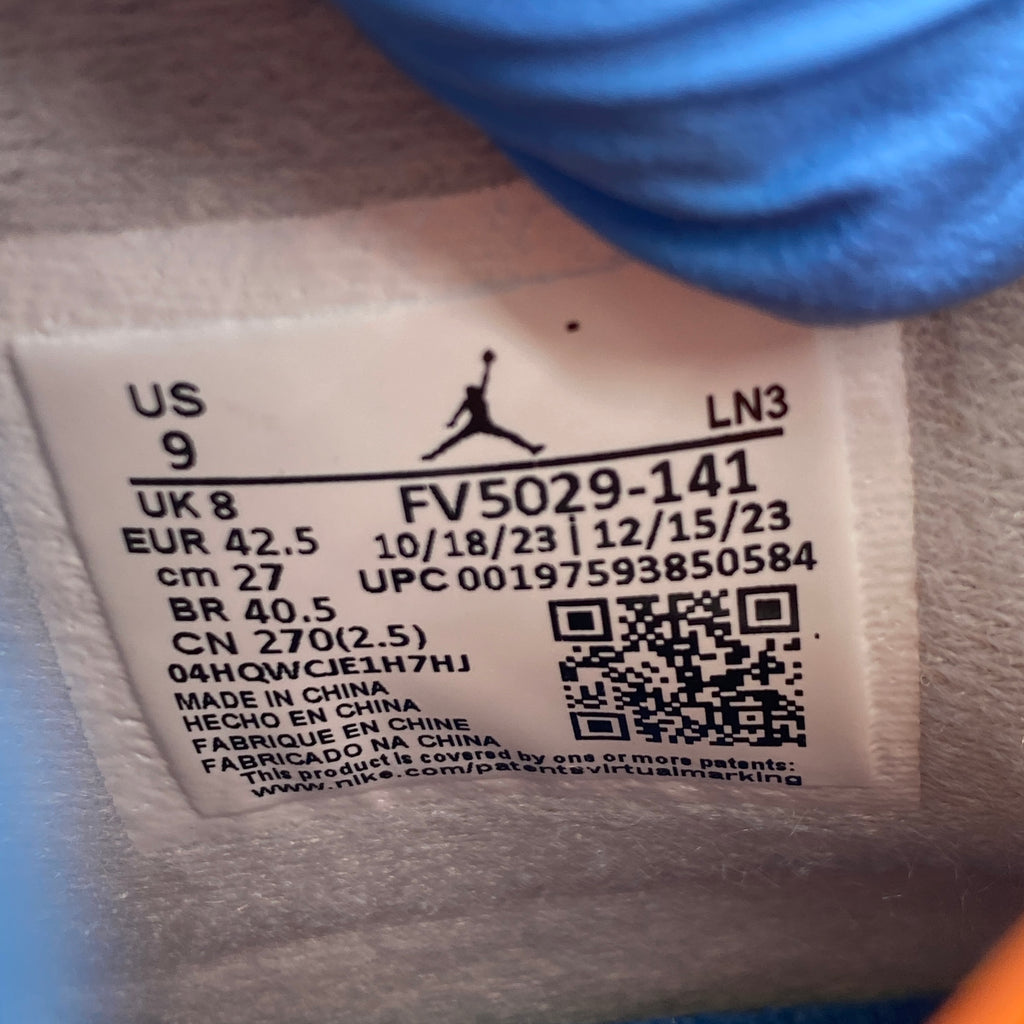 Air Jordan 4 Retro "Military Blue" 2024 New Size 9