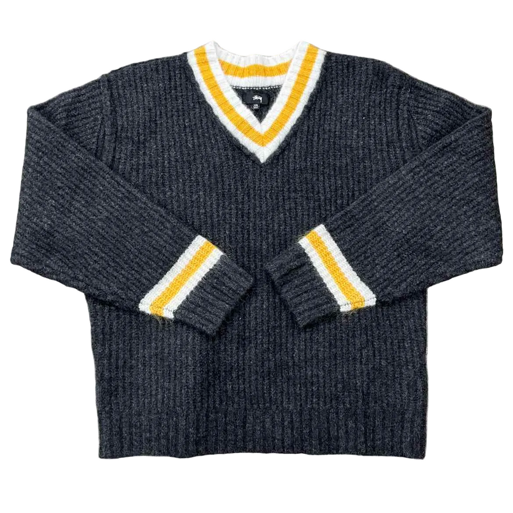Stussy Crewneck Sweater "MOHAIR" Black New Size XXL
