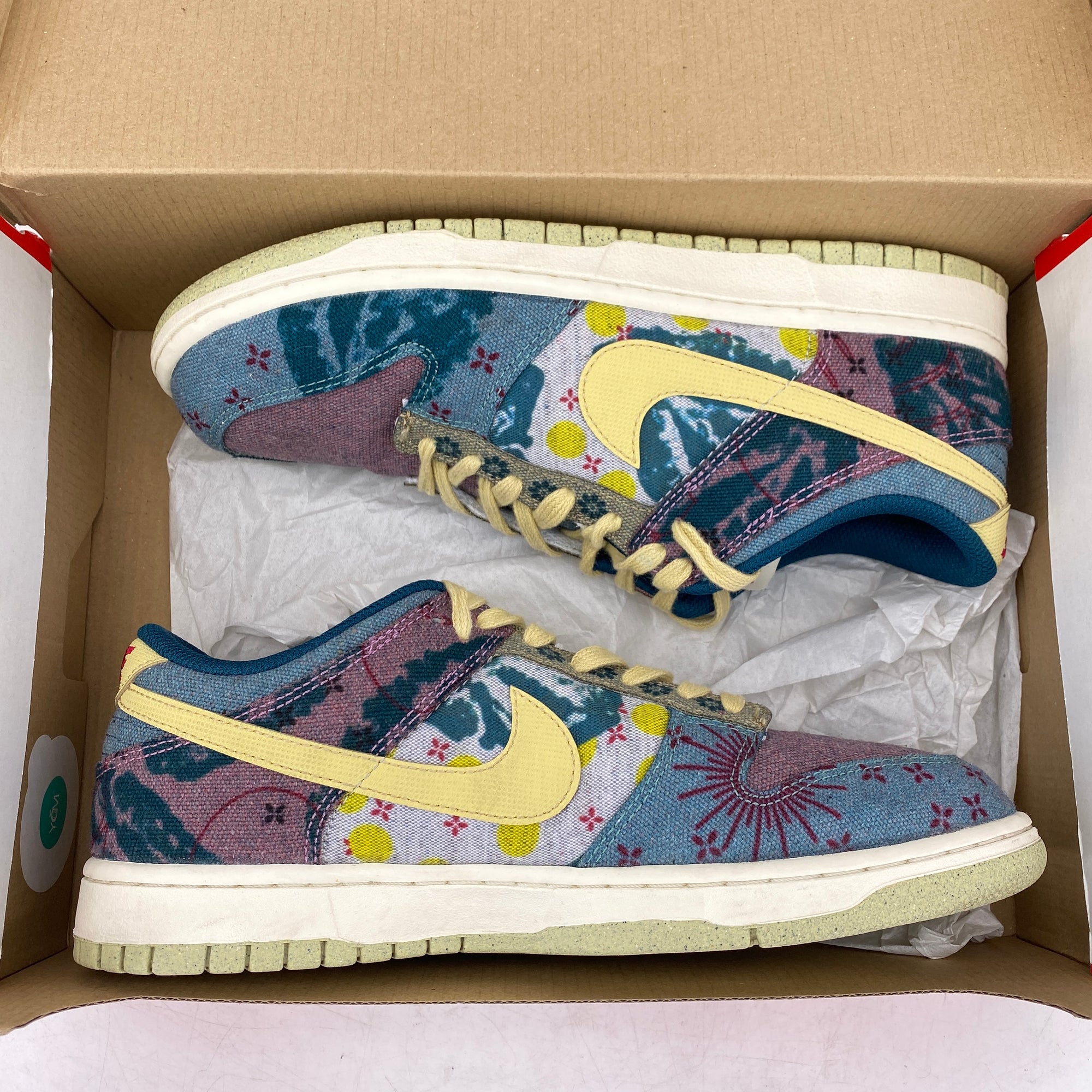 Nike Dunk Low &quot;Community Garden&quot; 2020 Used Size 9
