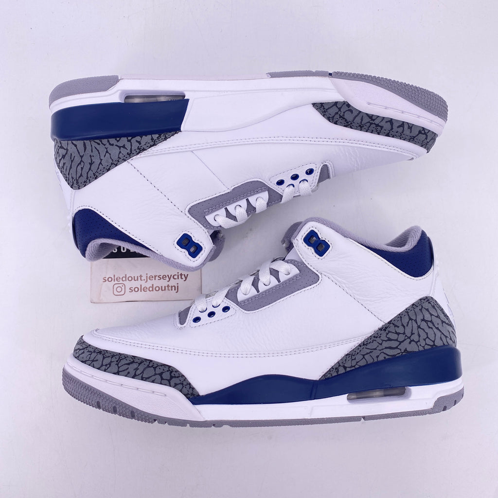 Air Jordan 3 Retro "Midnight Navy" 2023 New Size 8
