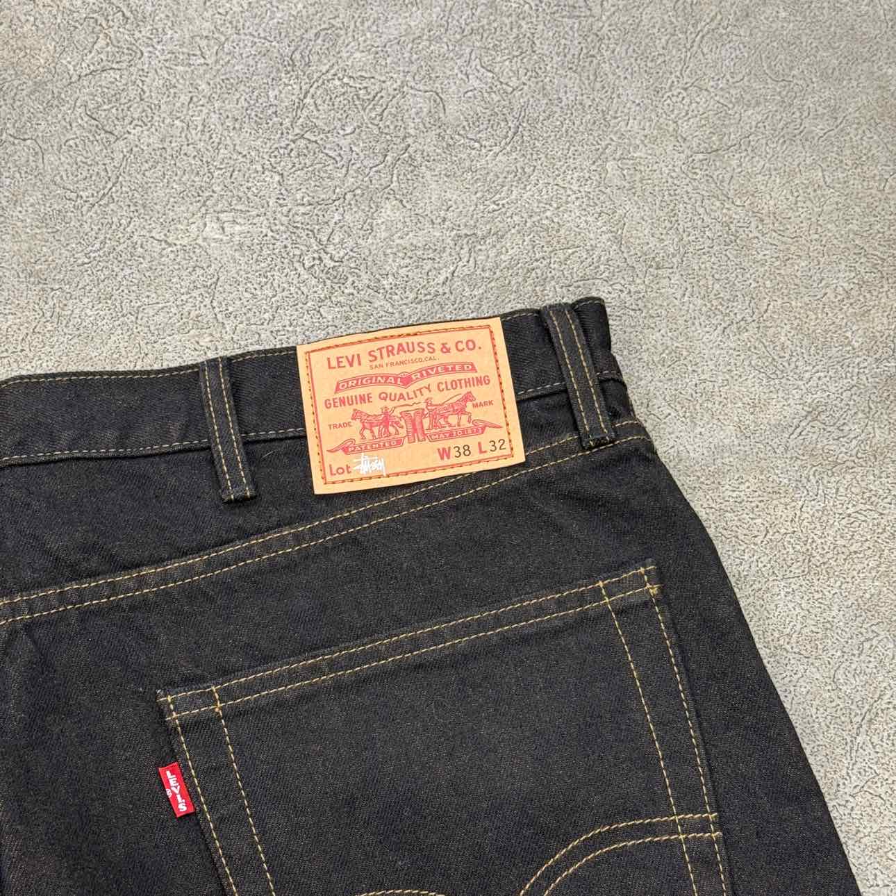 Stussy Jeans &quot;LEVIS&quot; Black New Size 38