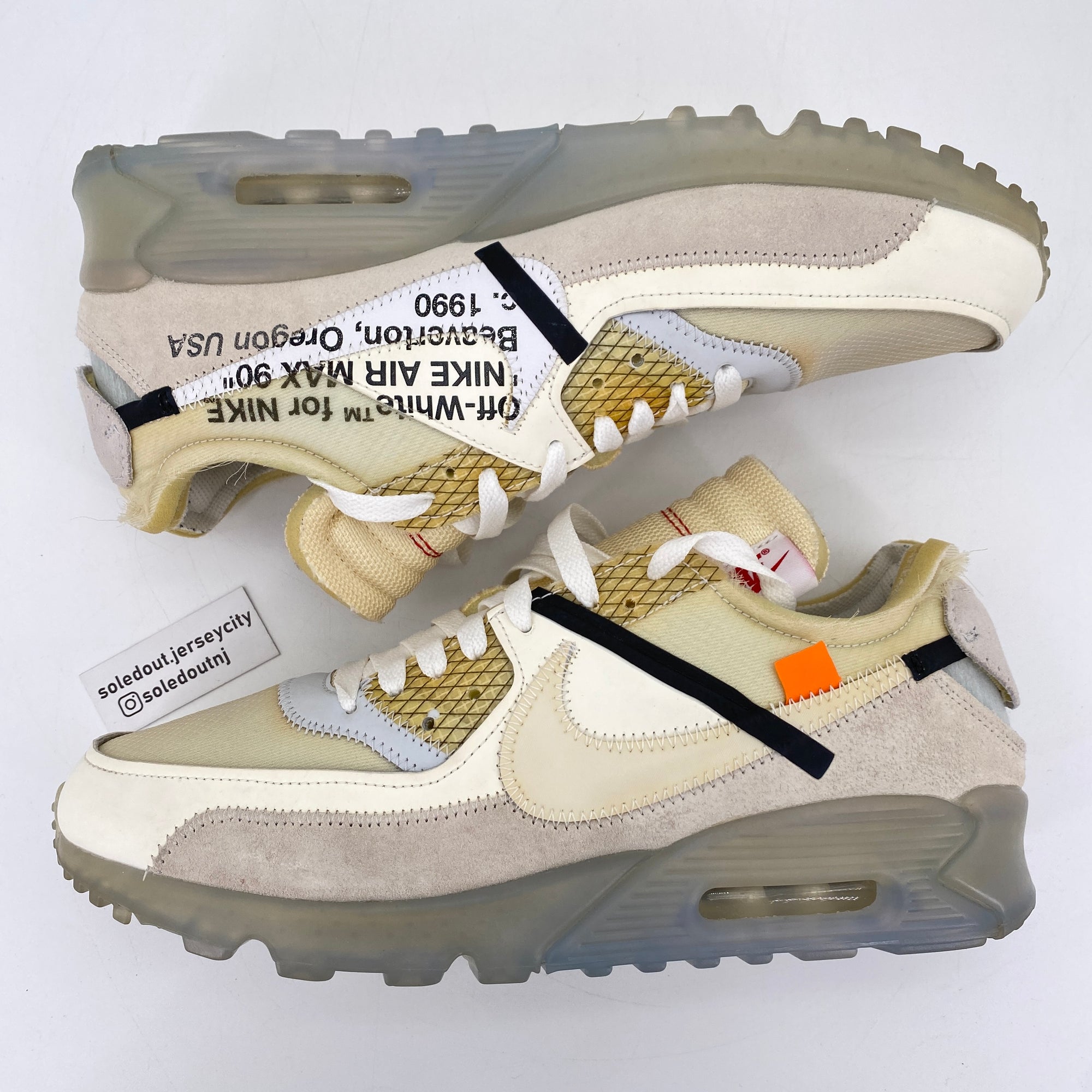 Nike Air Max 90 &quot;The 10: Off-White&quot; 2017 Used Size 10