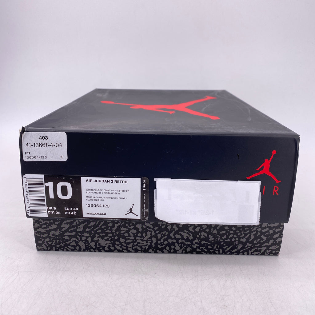 Air Jordan 3 Retro "Infrared 23" 2014 New Size 10