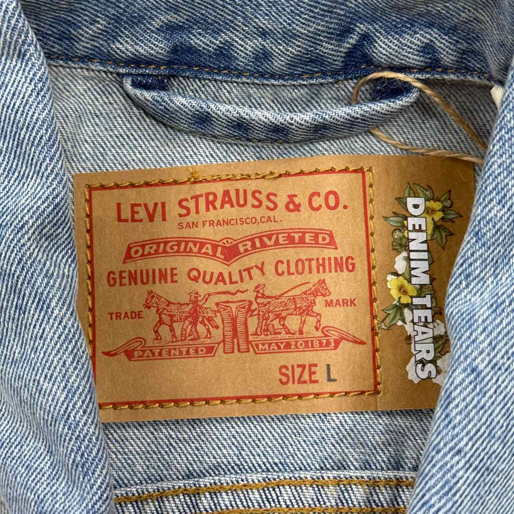 Denim Tears Denim Jacket "STUSSY" Blue Used Size L