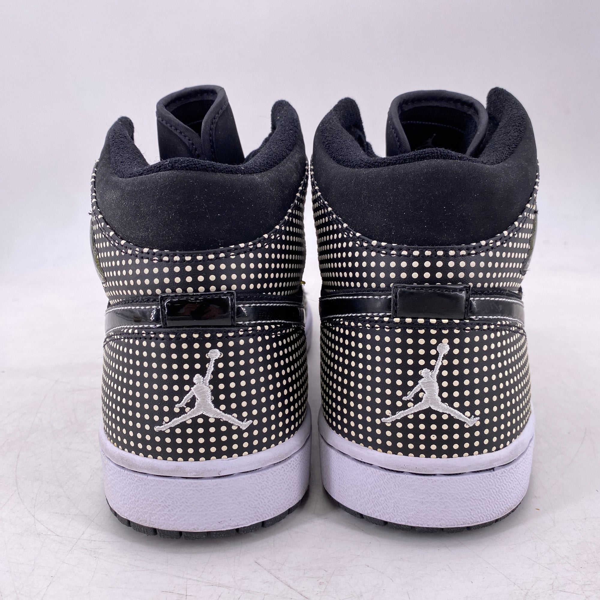 Air Jordan 1 Retro &quot;Polka Dot Black White&quot; 2009 Used Size 12
