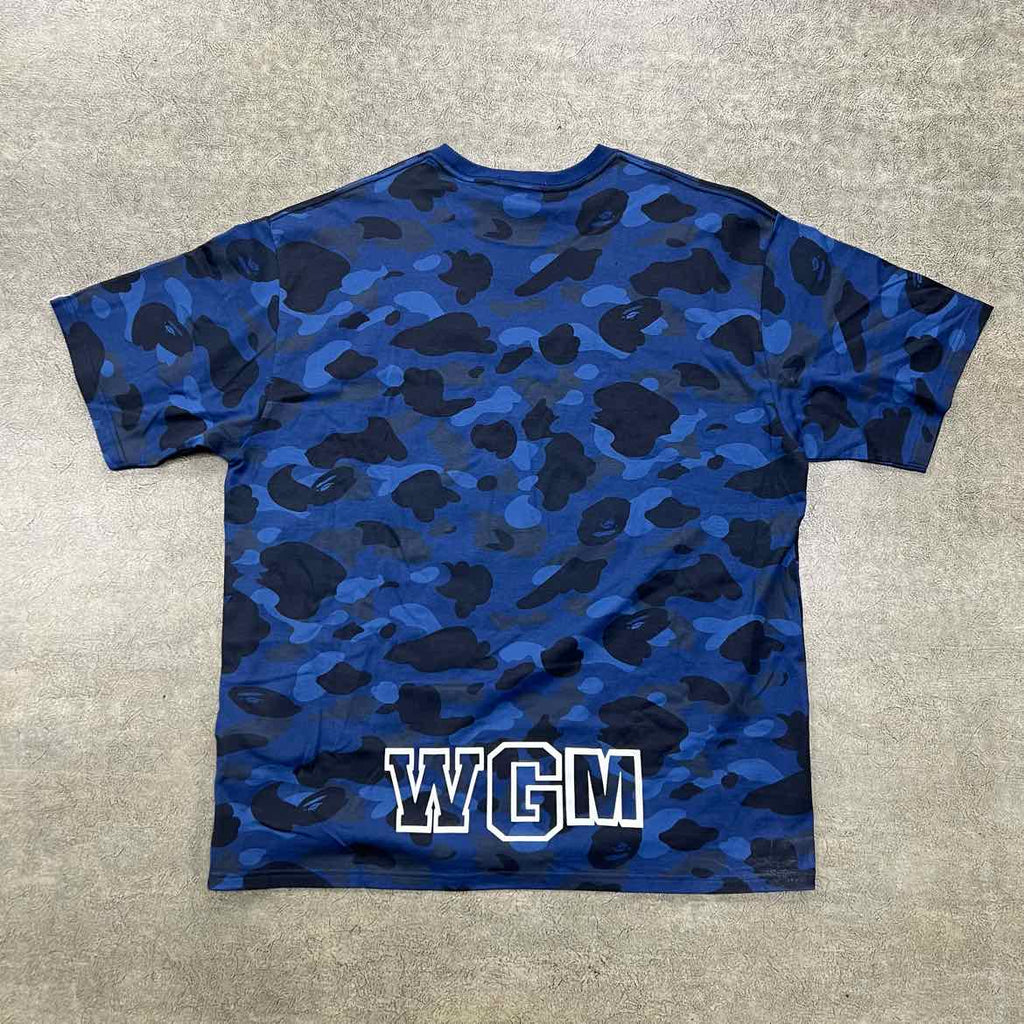 Bape T-Shirt "SHARK" Blue Used Size 3XL