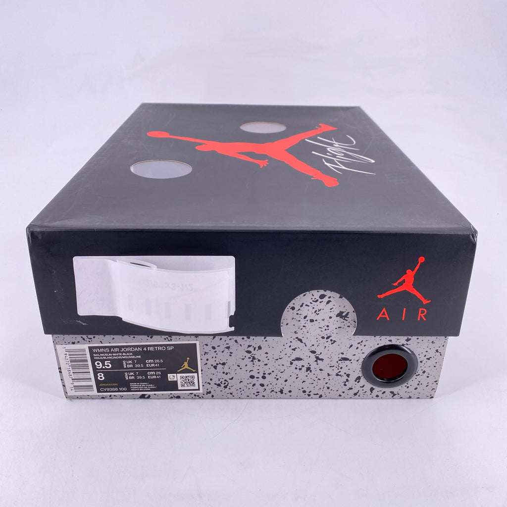Air Jordan (W) 4 Retro "Ow Sail" 2020 Used Size 9.5W