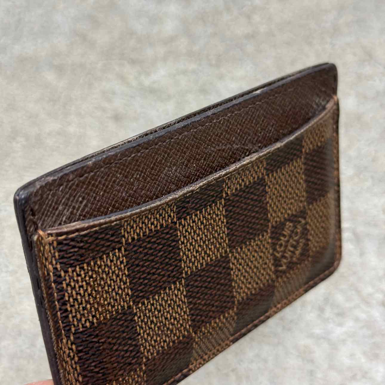 Louis Vuitton Card Holder &quot;MONOGRAM&quot; Used Brown