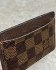 Louis Vuitton Card Holder "MONOGRAM" Used Brown