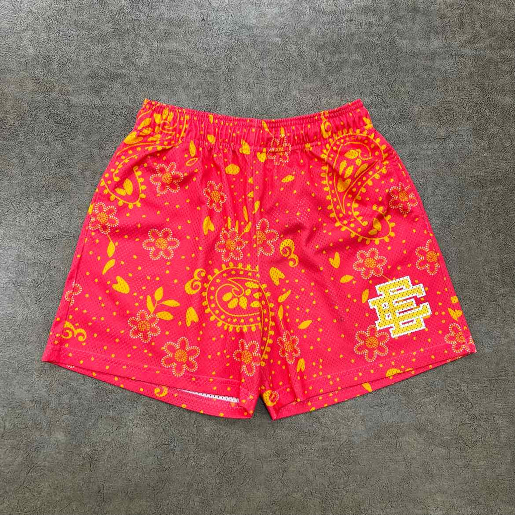 Eric Emanuel "PINK PAISLEY" Mesh Shorts Pink Used Size L