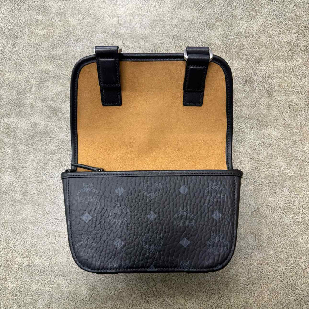 MCM Shoulder Bag "MINI AREN" Used Black Size OS