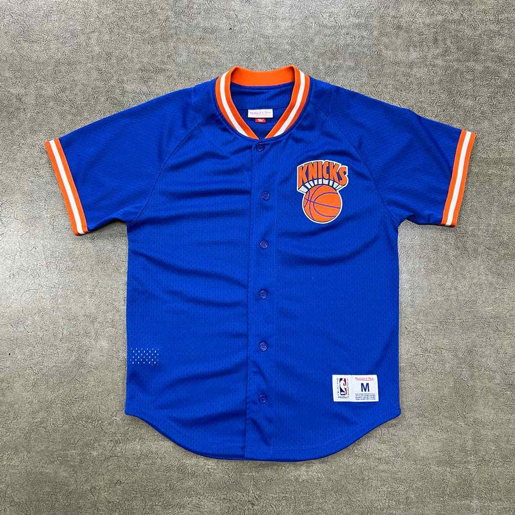Mitchell & Ness Warmup Jersey "KNICKS" Blue Used Size M