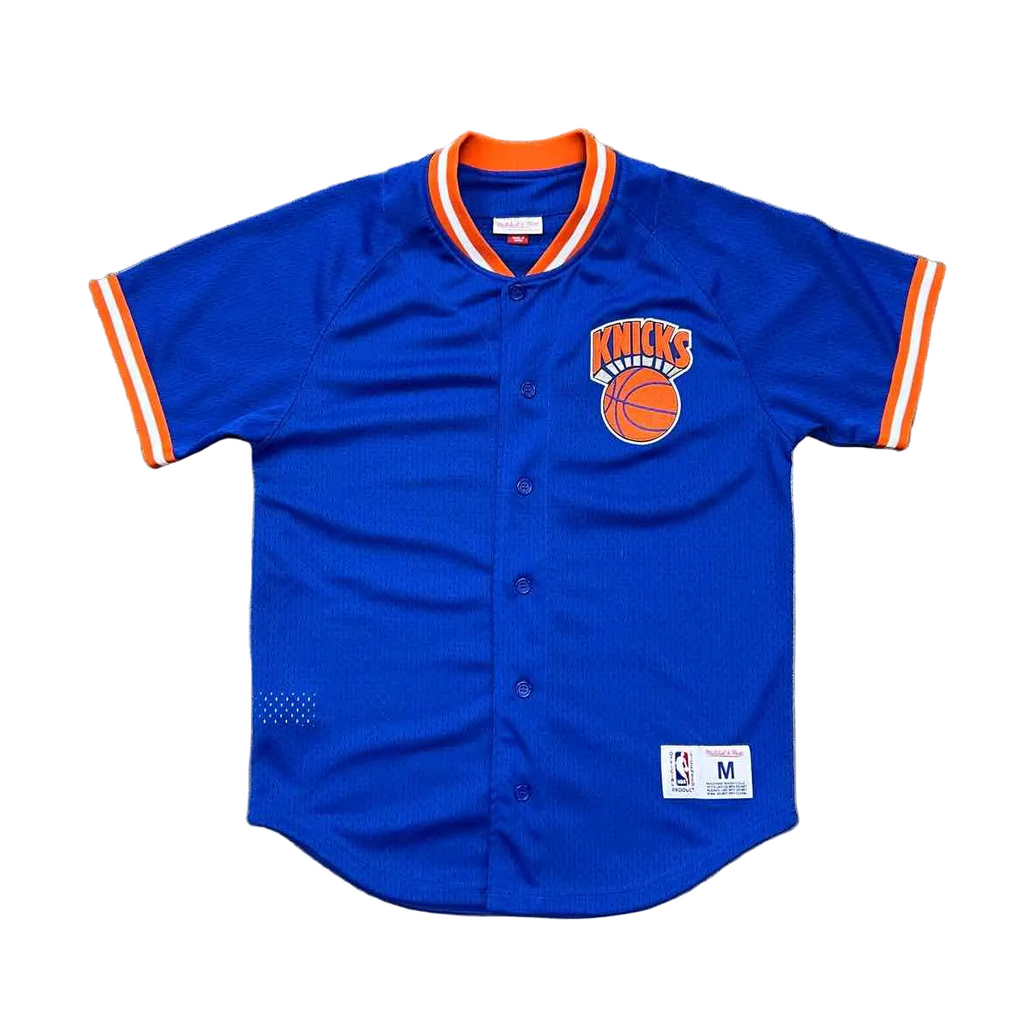 Mitchell & Ness Warmup Jersey "KNICKS" Blue Used Size M