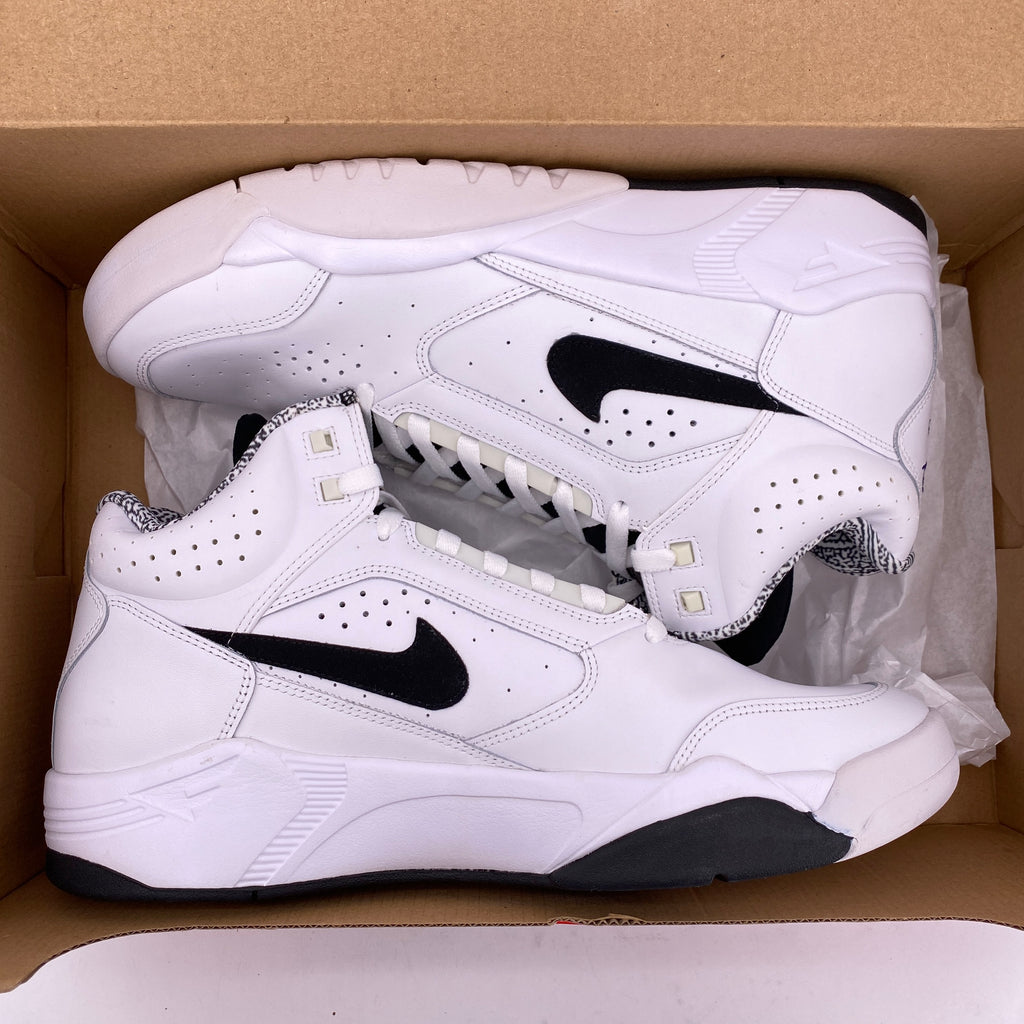 Nike Air Flight Lite Mid "White Black" 2021 New Size 12