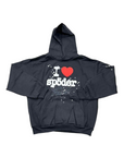 Sp5der Hoodie "I LOVE" Black New Size S