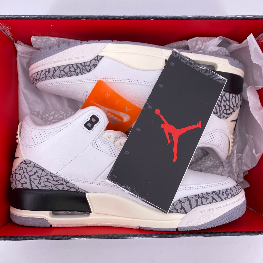 Air Jordan 3 Retro "White Cement Reimagined" 2023 New Size 9