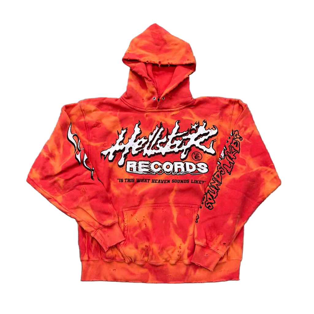 Hellstar Pullover "RECORDS" Red New Size XL