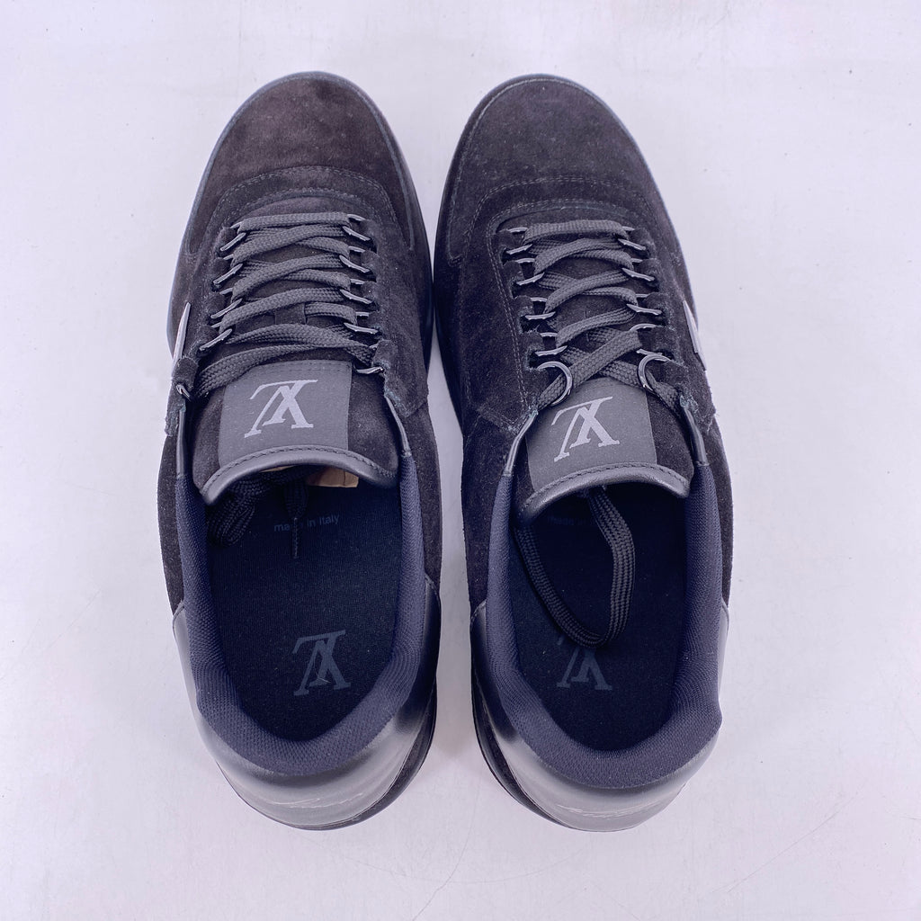 Louis Vuitton Trainer "Suede Black"  Used Size 9LV