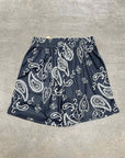 Eric Emanuel Mesh Shorts "PAISLEY BLACK" Black New Size S