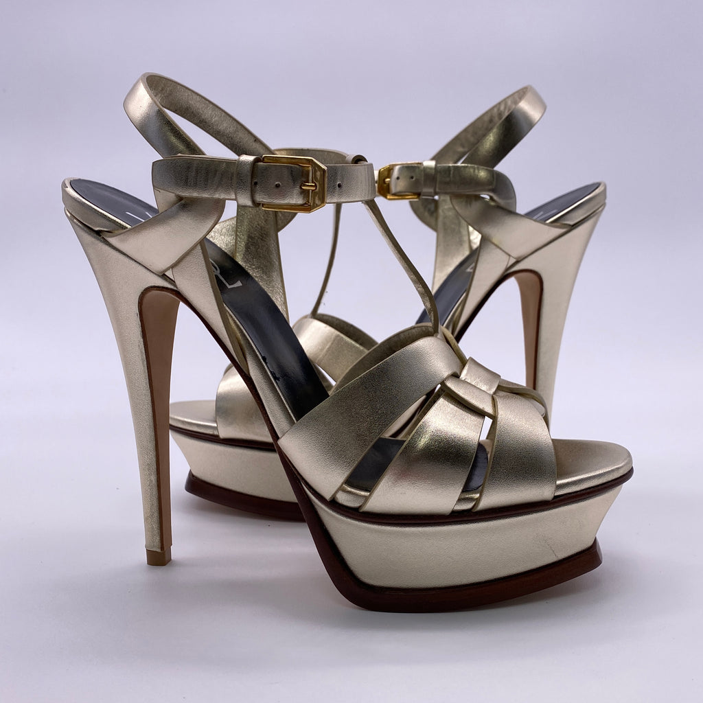 Saint Laurent Tribute "105 Ysl Heels"  New Size 37.5