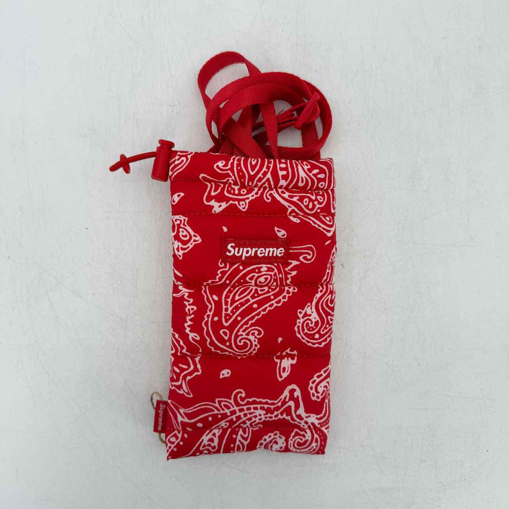 Supreme Pouch "PAISLEY" Used Red Size OS
