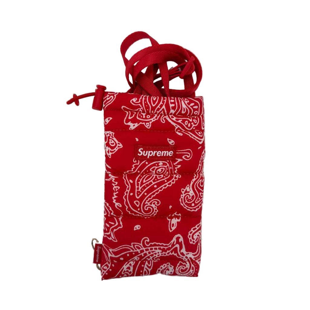 Supreme Pouch "PAISLEY" Used Red Size OS