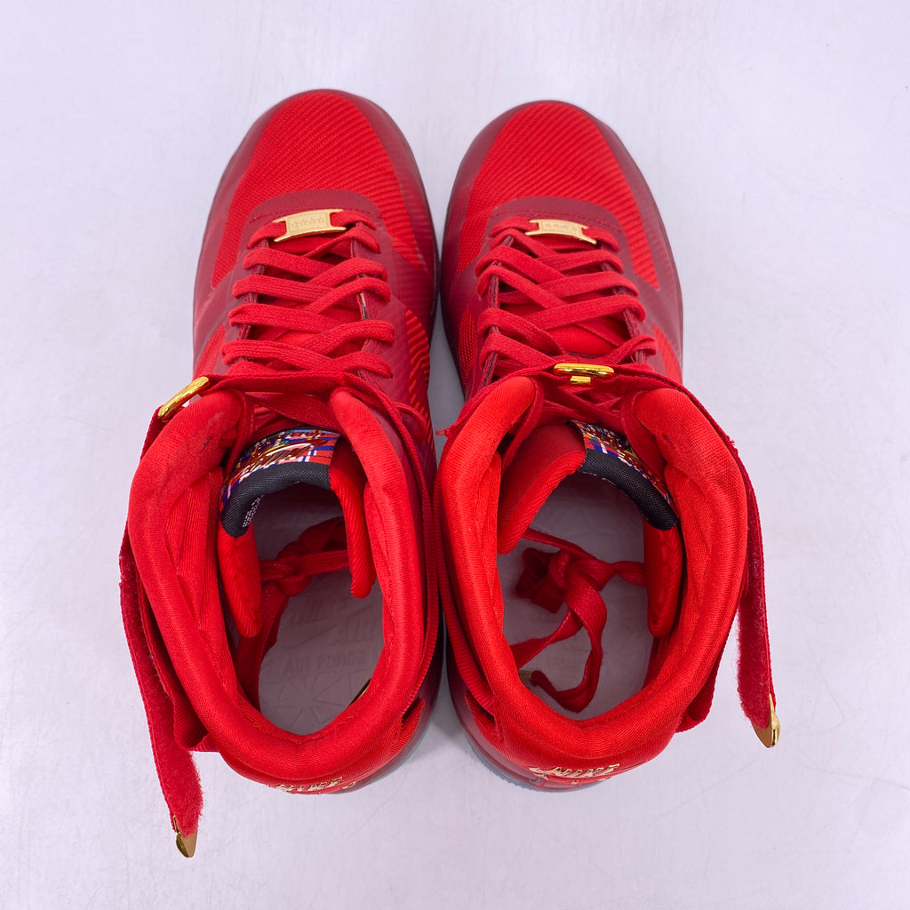 Nike Air Force 1 CMFT Lux "University Red" 2015 Used Size 11.5