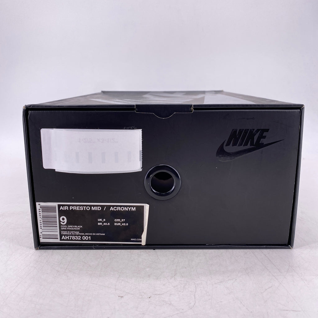 Nike Air Presto Mid "Acronym Cool Grey" 2018 Used Size 9