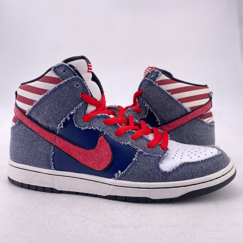 Nike SB Dunk High PRM "Born In The Usa" 2010 Used Size 11