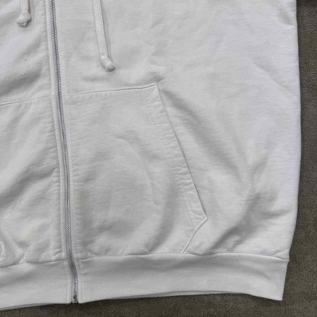 Chrome Hearts Zip Up "SCROLL LOGO" White Used Size XL