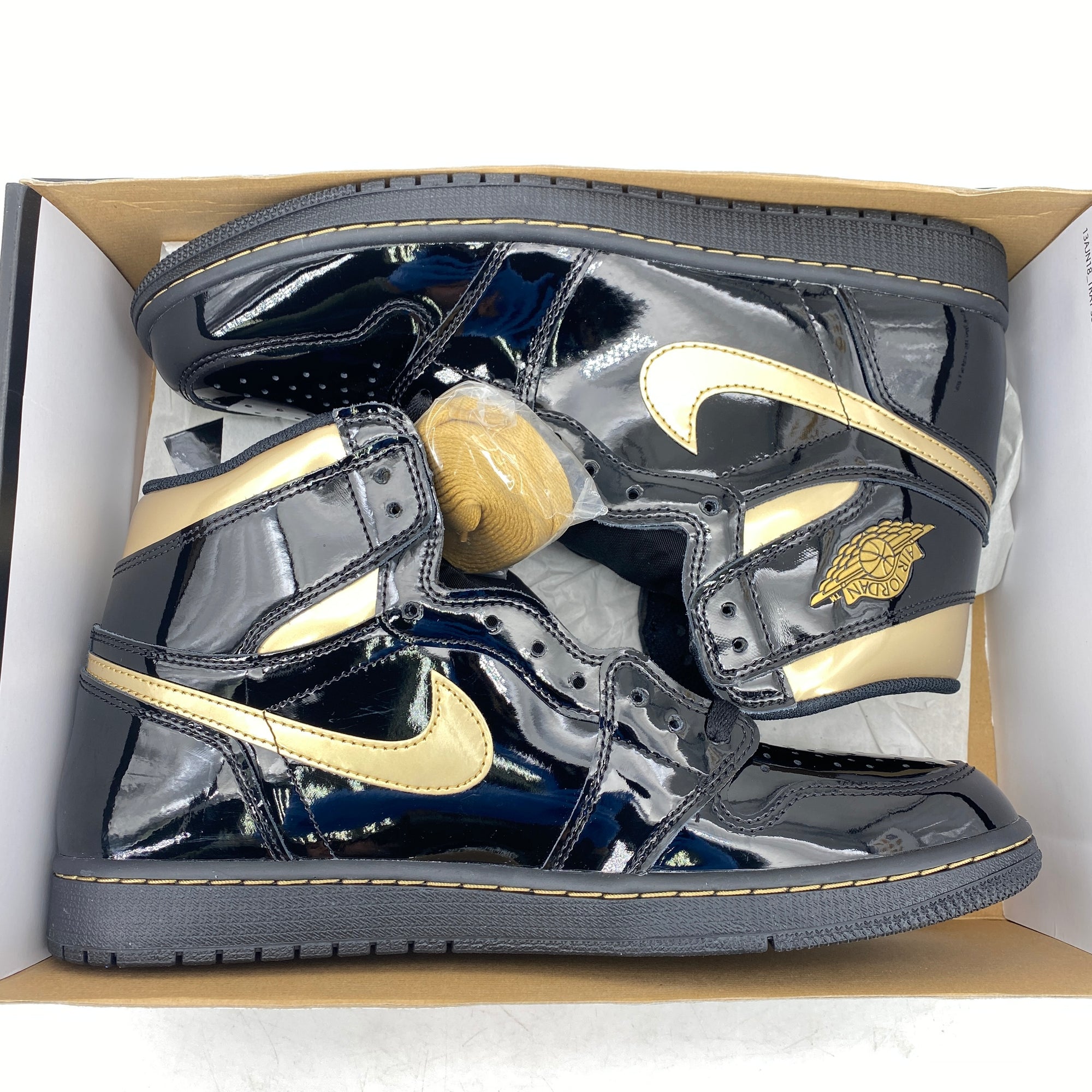 Air Jordan 1 Retro High OG &quot;Black Metallic Gold&quot; 2020 New Size 11.5