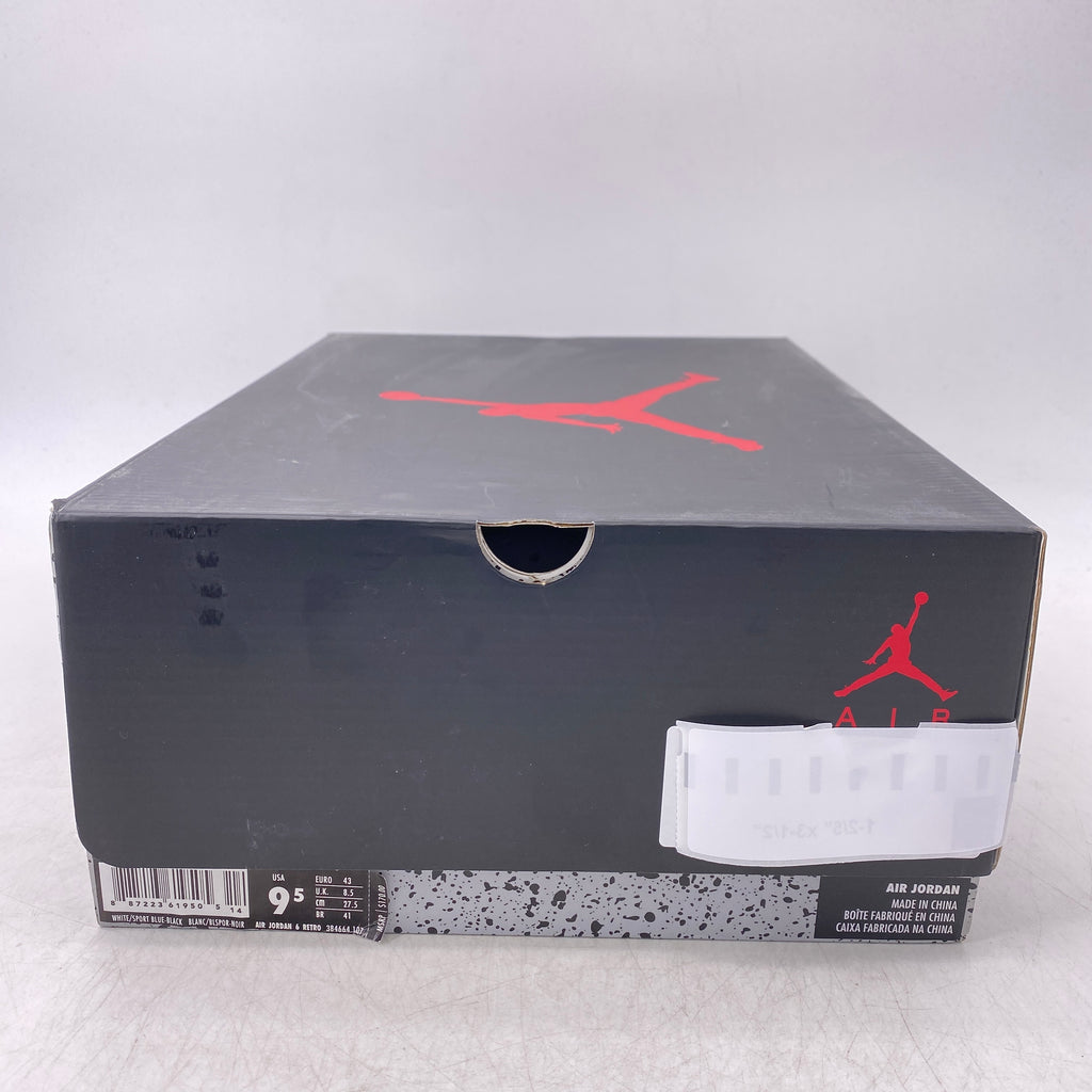 Air Jordan 6 Retro "Sport Blue" 2014 New Size 9.5