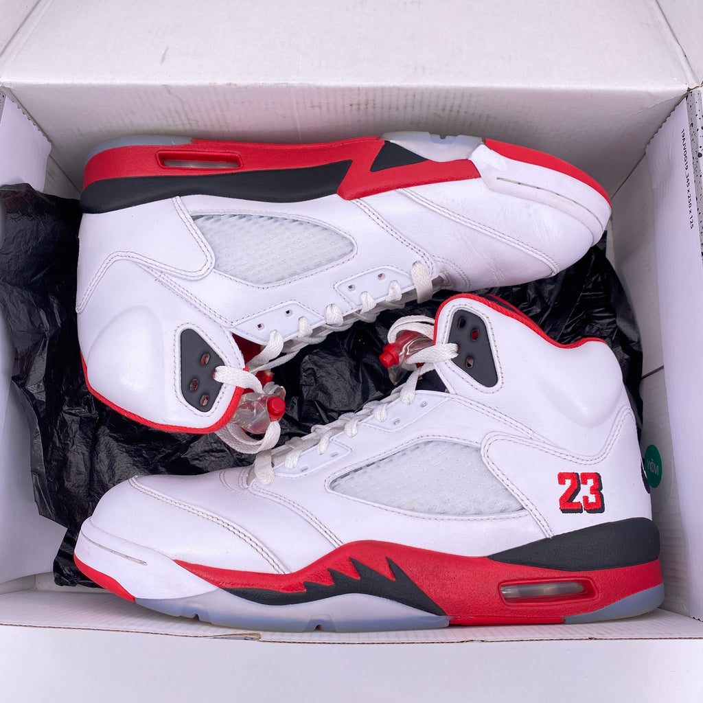 Air Jordan 5 Retro "Fire Red Black Tongue" 2025 Used Size 9.5