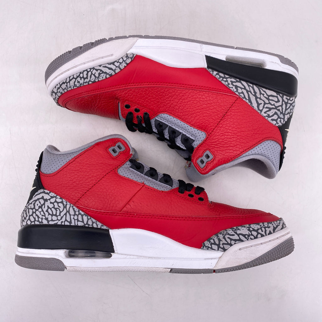 Air Jordan 3 Retro "Unite Fire Red" 2020 Used Size 7.5