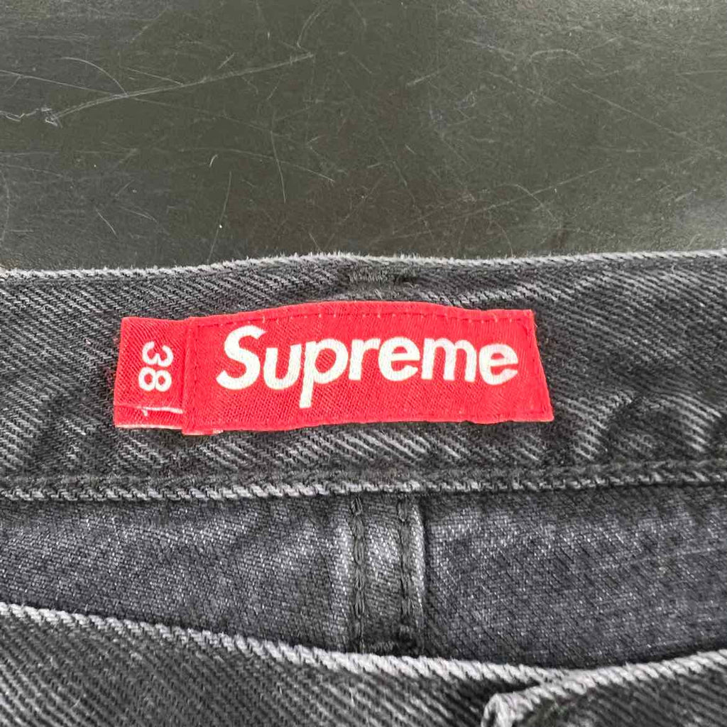 Supreme Jeans "WASHED BLACK" Black Used Size 38